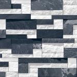 LIME STONE BLACK & WHITE CERAMIC TILES 30X45 CM
