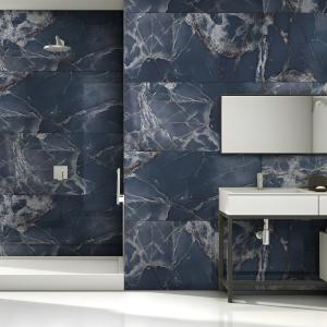 OCEAN BLUE HIGH-GLOSS PORCELAIN WALL & FLOOR TILES 60X120CM